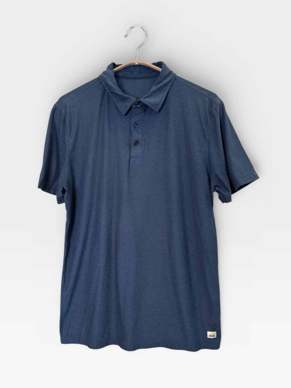 VUORI Men's Strato Tech Polo Shirt Size Small - Blue (Greyish) Colorway